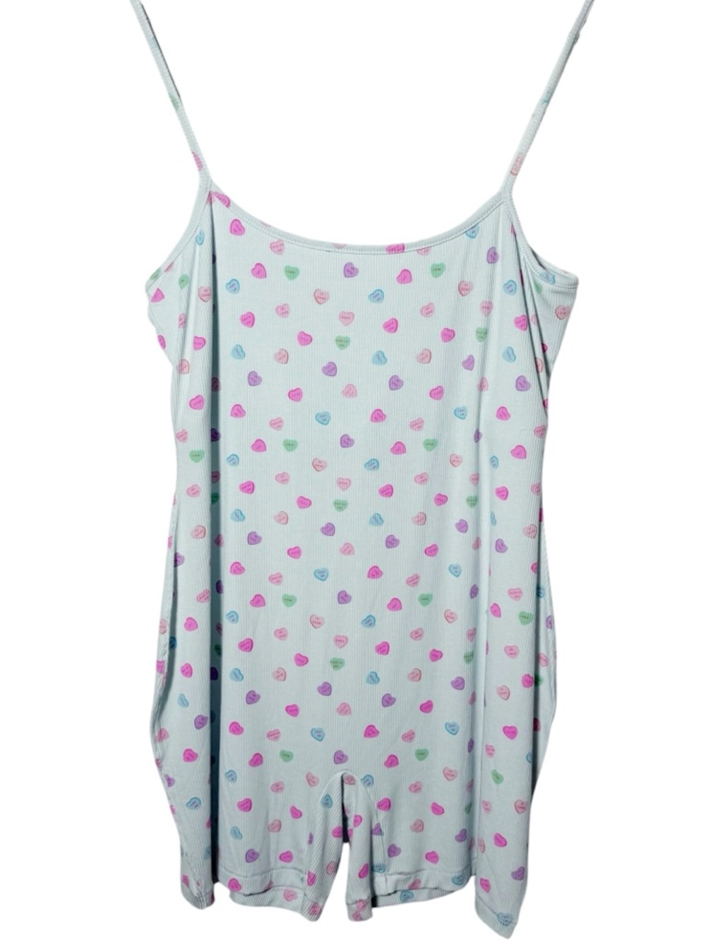 Skims Cloud Candy Heart Soft Lounge Scoop Neck Onesie NWT Size XL - Picture 3 of 5